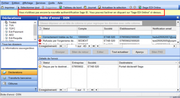 migration sage direct étape 1 - 2